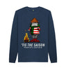 Navy Blue 'Tis The Saison Mens Sweatshirt