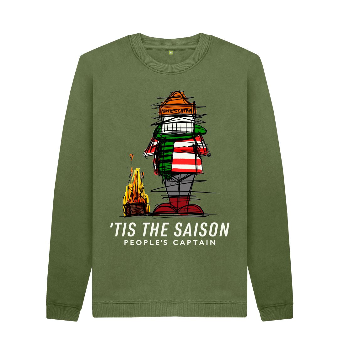 Khaki 'Tis The Saison Sweatshirt