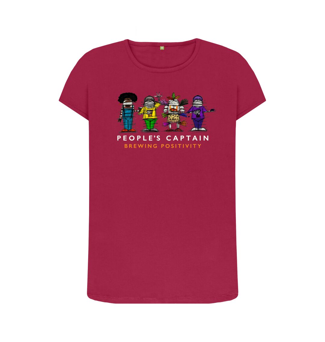 Cherry Women's Large Logo Red T-Shirt