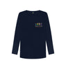 Navy Blue Women's Navy People's Captain Long Sleeved T-Shirt